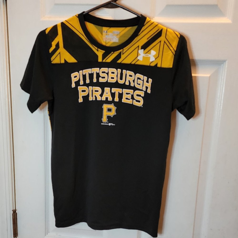 under armour Pittsburgh pirates top heat gear youth large